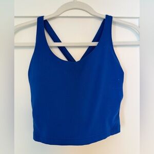 Medium Gilly Hicks Blue Criss Cross Back Active Top